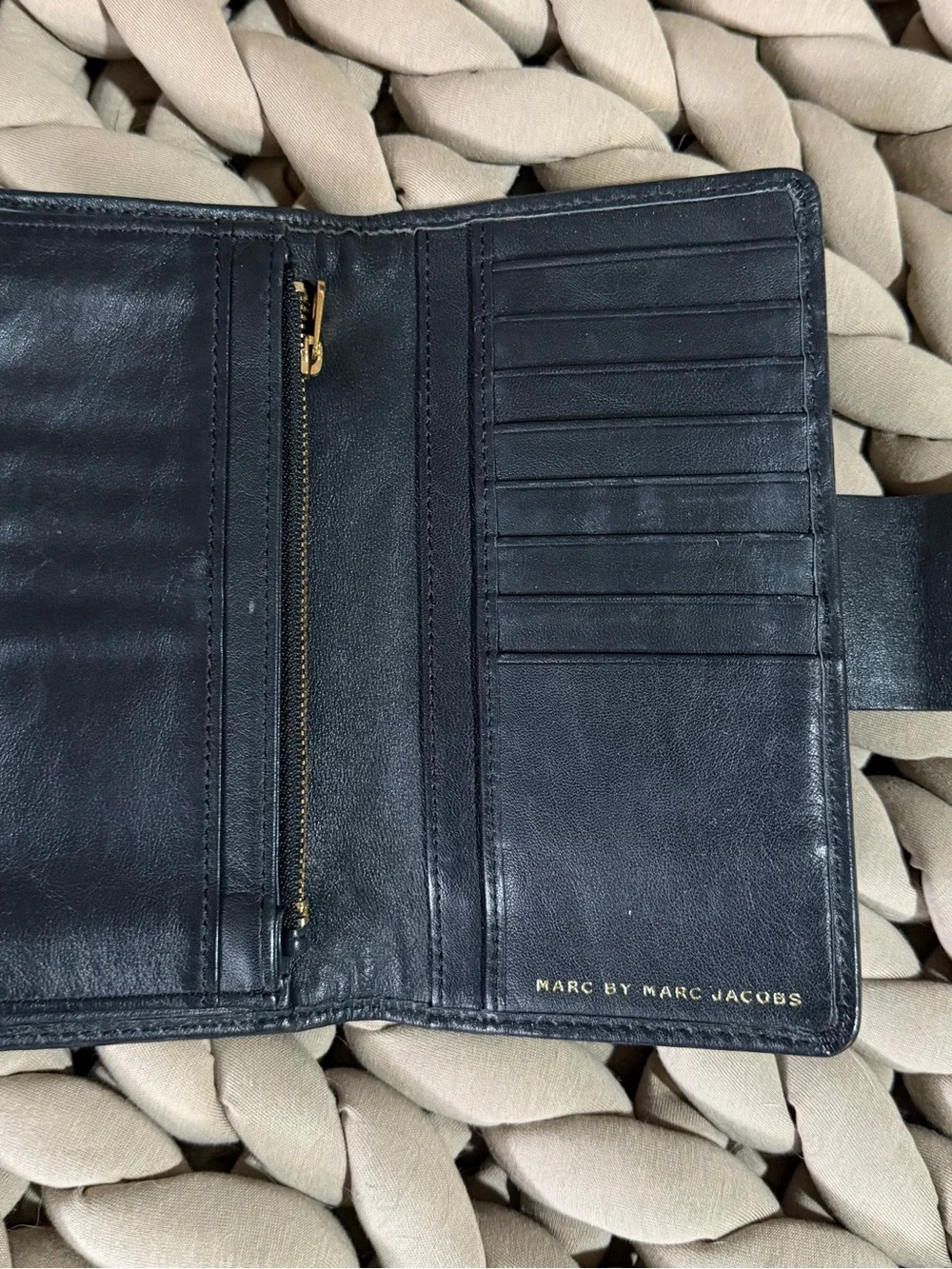 Marc By Marc Jacobs gold turn compartments